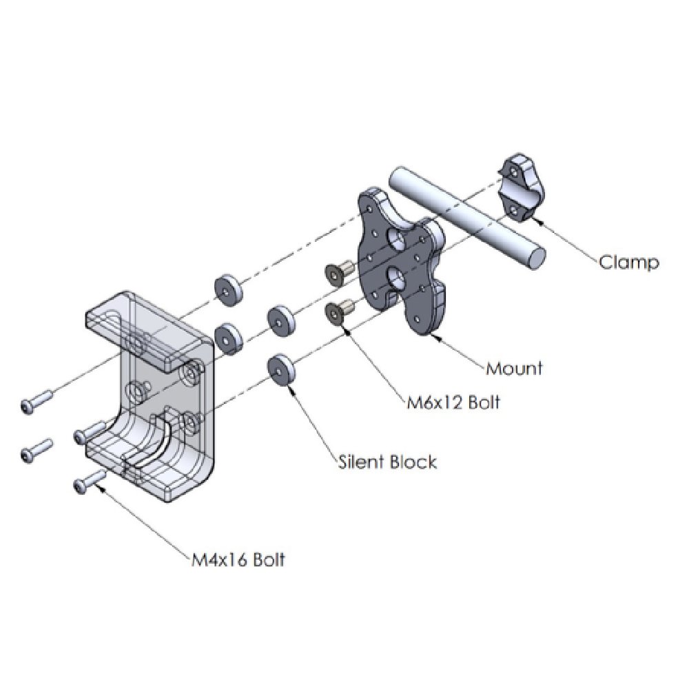 Motorrad GPS R12 Halterung 12mm Bar Clamp Amps Halterung für